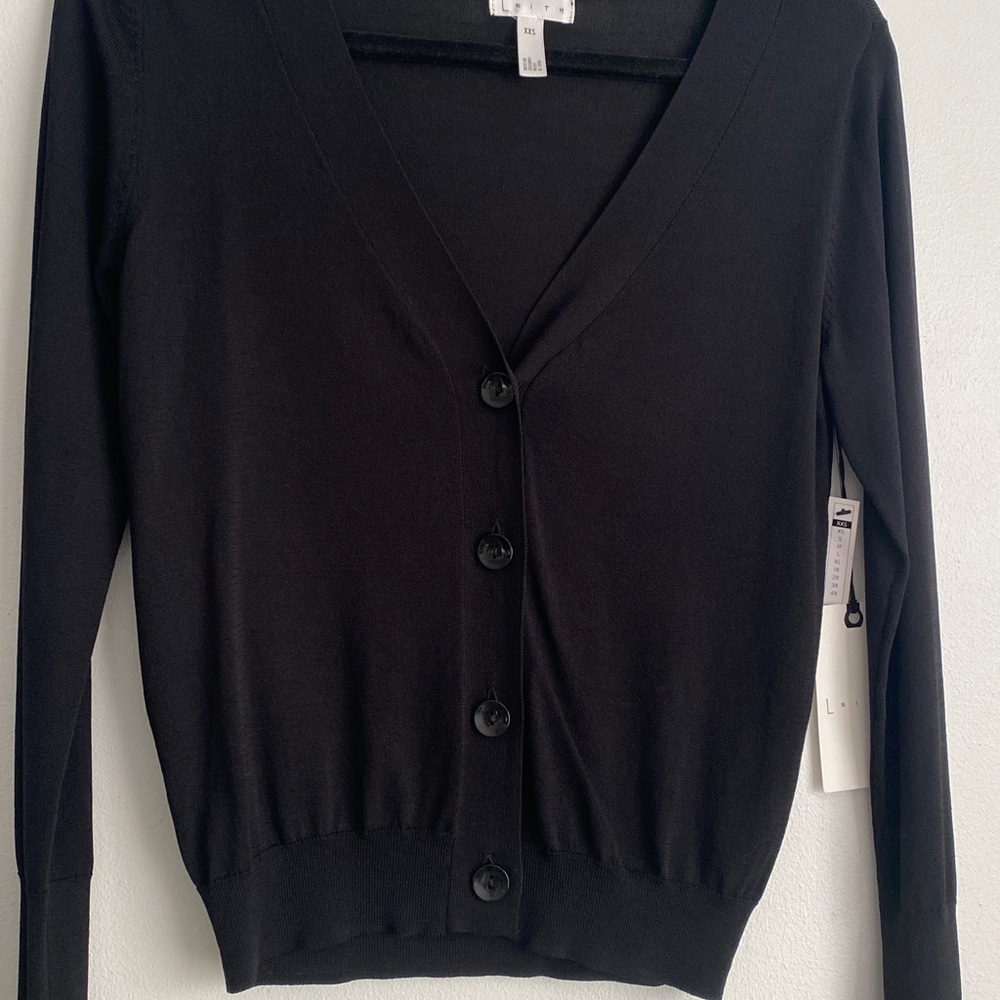Leith Black Cardigan Size XXS NWT - Picture 2 of 8